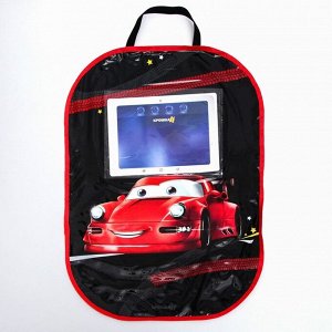Крошка Я Незапинайка на автомобильное кресло с карманом для планшета «Лучший гонщик»