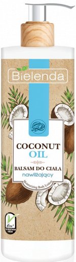 BIELENDA COCONUT OIL Увлажняющий бальзам для тела Кокос, 400 мл (*12)
