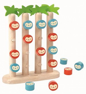 Plan Toys Настольная игра. Четыре обезьянки в ряд
