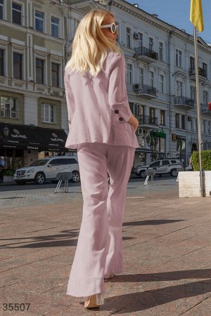 Gepur Розовый летний костюм с пиджаком