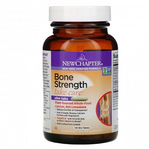 New Chapter, Bone Strength Take Care, 120 тонких таблеток