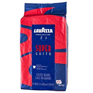 Кофе LAVAZZA SUPER GUSTO ESPRESSO 1 кг зерно 1 уп.х 6 шт.