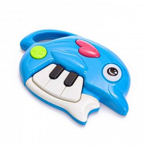 Игрушка музыкальная пианино "Дельфин", световые и звуковые эффекты