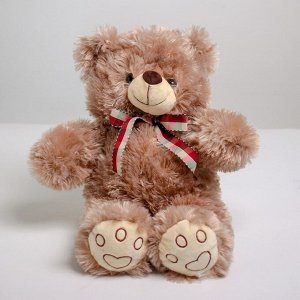 Мягкая игрушка «Медведь с клетчатым бантом», 30 см, цвета МИКС
