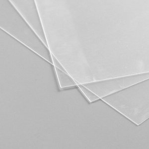 Лист пластика (прозрачный) А5 (набор 3 шт.) 0,3 мм