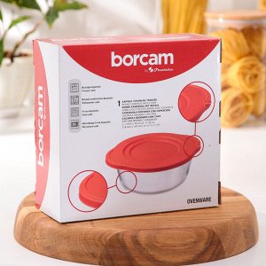 Кастрюля для запекания Borcam, 840 мл, круглая, с крышкой