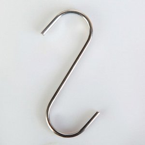 Набор крючков для рейлинга, d=2,3 см, 7 см, 4 шт, цвет хром