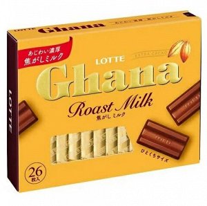 Шоколад ГАНА Экселент топлёное молоко, набор 4,6г х26шт, Lotte, 119,6гр.