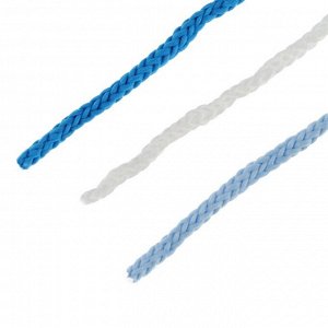 Шнур для вязания полиэфирный 3мм, 50м/100гр, набор 3шт (Комплект 15) МИКС