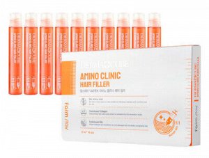 Farm Stay Dermacube Amino Clinic Hair Filler Филлер для волос с аминокислотами, 1шт*13мл