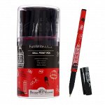 Ручка шариковая FunWrite «Лондон», узел 0.5 мм, синие чернила, матовый корпус Silk Touch
