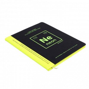 Дневник универсальный для 1-11 классов Black&Yellow neon, твёрдая обложка, искусственная кожа, шелкография, ляссе, тонированный блок, 48 листов