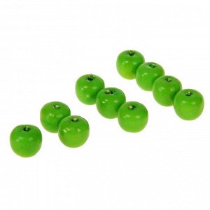 Счётный набор "Зелёные яблочки", 24 шт.