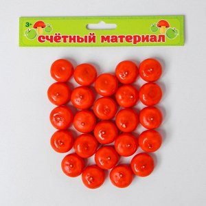 Счётный набор "Мандарины", 24 шт., мандарин 2,5 ? 2,5 см