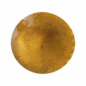 Краска органическая - жидкая поталь Luxart Lumet, 33 г, металлик (рыжее золото) "Солнце Алушты", спиртовая основа, повышенное содержание пигмента, в стеклянной банке