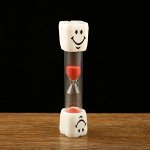 Песочные часы &quot;Зубик&quot;, на 3 минуты, 10 х 2 см, микс