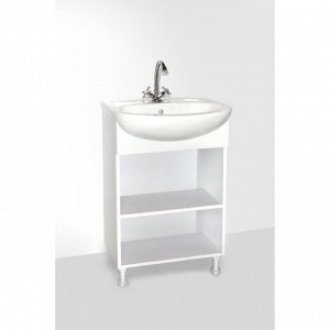 Комплект мебели для ванной: Тумба "Стандарт 60" + раковина "Амур 60", 60 х 46,3 х 86 см