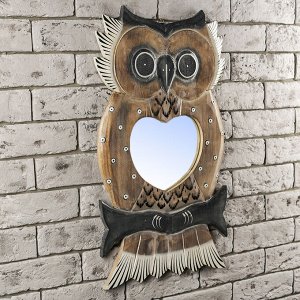 Панно зеркальное «Сова», 1.5x33x60 см