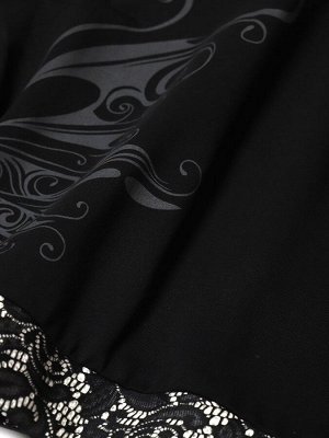 Свитшот укороченный с объемными рукавами для девочки  Цвет:черный