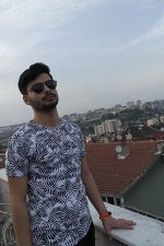 Футболка мужская SLIM FIT Принт - Веточки