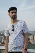 Футболка мужская SLIM FIT Принт - морские узлы