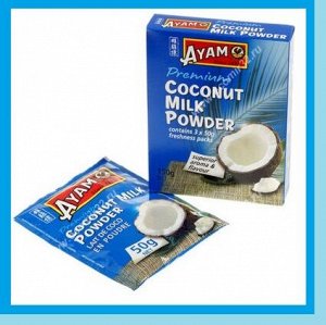 Кокосовый порошок "Сухое кокосовое молоко" AYAM 150 гр(по 50 г*3 пакета)