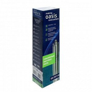 Насос скважинный Oasis SVI 37/110, винтовой, 550 Вт, напор 110 м, 37 л/мин, кабель 20 м