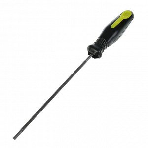 Напильник для заточки цепей бензопил FIT, круглый, 200 х 4.8 мм, прорезиненная ручка