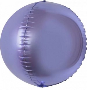 180013 Шар 3D сфера, фольга,  24"/61 см, сиреневый (Falali)