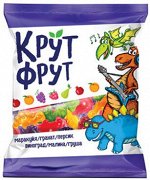 «КрутФрут», мармелад жевательный со вкусом маракуйи, граната, персика, винограда, малины и груши, 70 г
