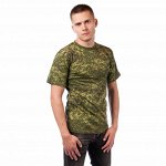 Футболка КМФ, х/б, &quot;цифра&quot; зеленая, PREMIUM