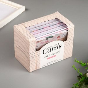 Коробочка с открытками и конвертами Crate Paper "All Heart" 80 шт