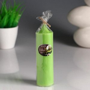 Свеча- цилиндр "Зелёный чай" ароматическая, 4-13,5 см