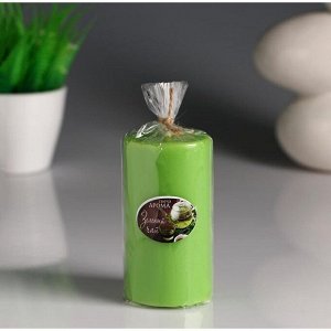 Свеча- цилиндр "Зелёный чай" ароматическая, 5,2-9,5 см