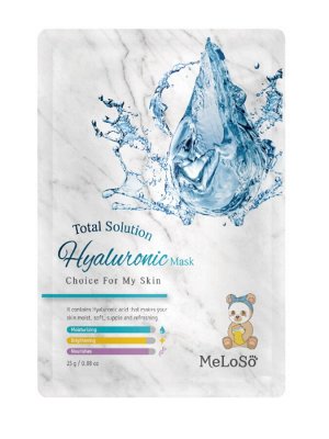Meloso Total solution hyaluronic mask Маска тканевая для лица с гиалуроновой кислотой, 25 гр