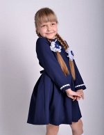 Школьное платье Анжелика Темно-синее