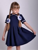Школьное платье Анжелика с коротким рукавом