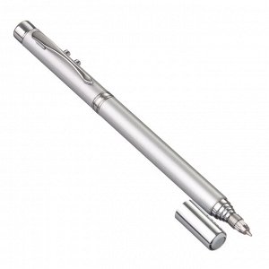 ЧИНГИСХАН Ручка - выдвижная указка, магнит, 1 LED + лазер, 3xLR41, пластик, металл, 18х3,5см