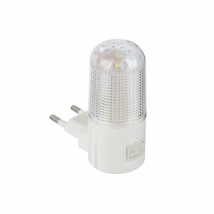 FORZA Ночник светодиодный с выкл., 220-240В, 0,5Вт, 8х7х3см, 4 LED,  пластик