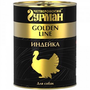 Четвероногий Гурман Golden конс 340гр д/соб Индейка/Желе