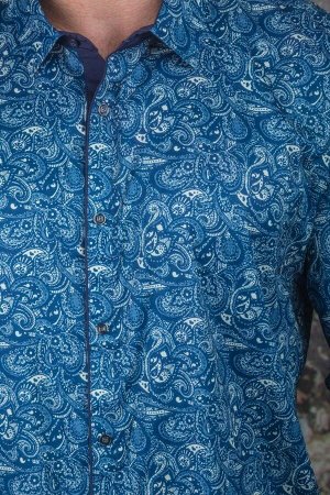 Рубашка 8236935 т.синий-кремовый ANG