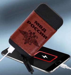 Тактическая зажигалка "МВД" с опцией Powerbank - полезный подарок + палочка-выручалочка для гаджетов №21