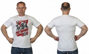 Футболка Мужская футболка с достойным принтом "Росгвардия" - топовая модель для настоящих мужчин №328
