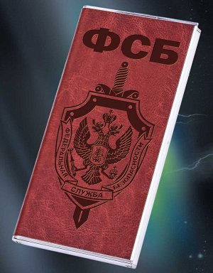 Внешняя батарея-зарядка powerbank "ФСБ" - такой не стыдно выложить на стол для подзарядки в рабочем кабинете (с фонариком) №40