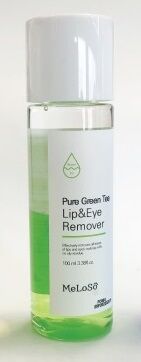 Meloso pure green tea Lip & eye remover Успокаивающее средство для снятия макияжа, 100 мл