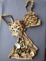 Комплект коричневый леопард