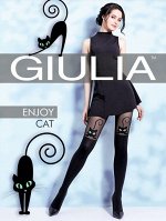 Игривые колготки с кошечками и имитацией ботфорт Enjoy Cat L (4) 60 Den  NEW