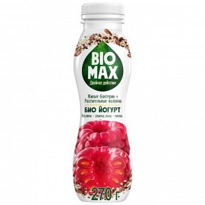 Биойогурт пит BioMax Мал-Лён-Киноа 1,6% 270г
