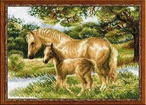 1258 "Лошадь с жеребёнком"