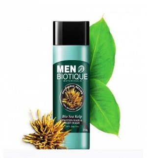 Biotique «BIO SEAKELP Protein Hair & Body Wash» средство для мытья волос и тела с протеинами морских водорослей 120мл.